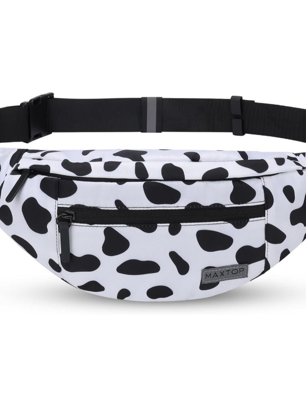 Large Cow Print Crossbody Bags for Women Cute Fanny Pack Belt Bag